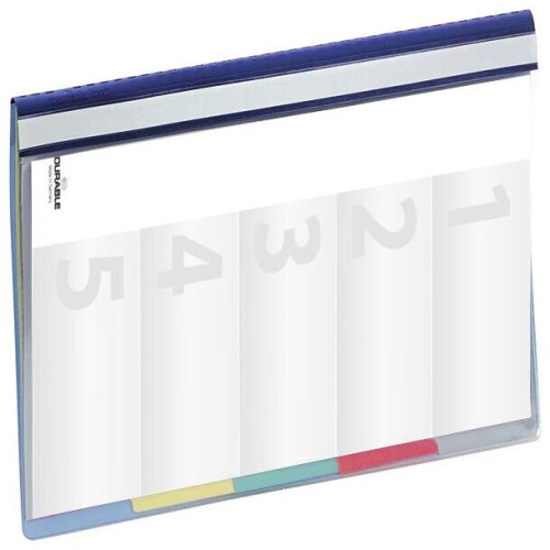 Durable DIVISOFLEX Organisation File A4, Blue, Pack of 5 1