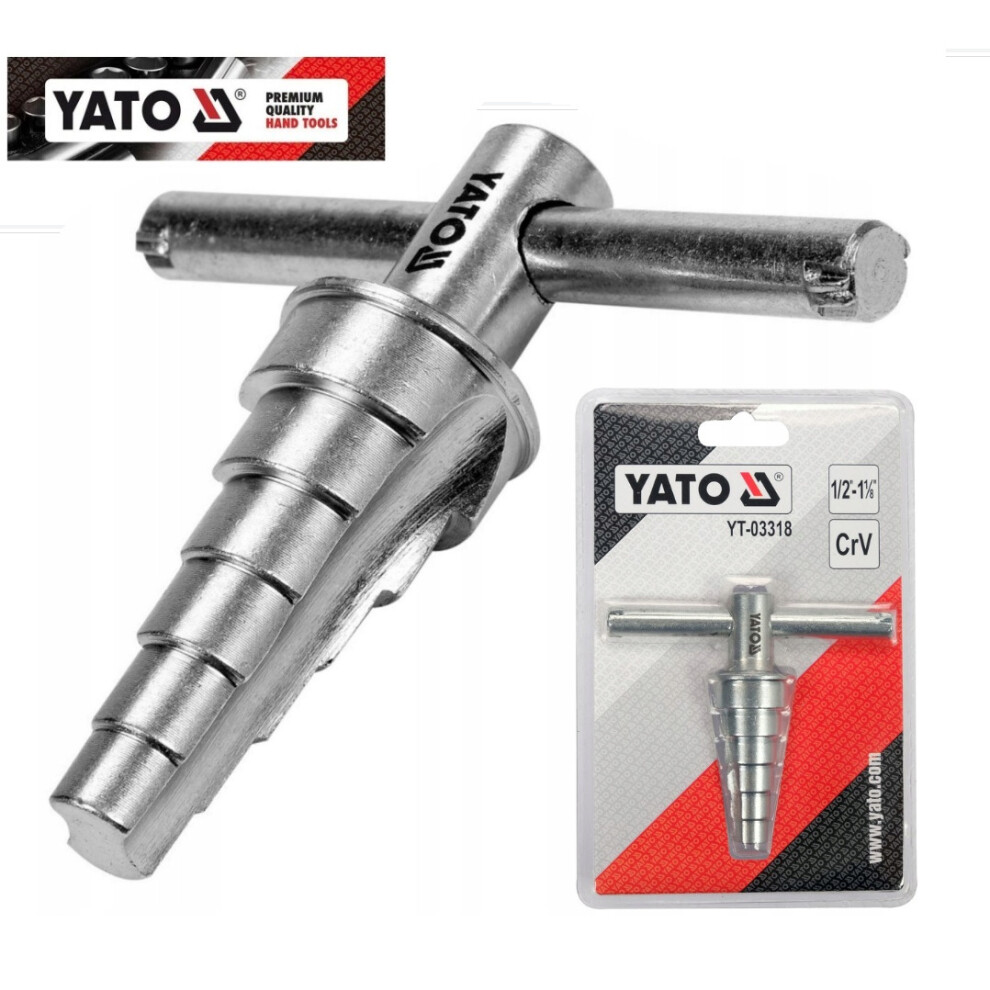 Yato Yt-03318, Radiator Round Step Wrench, 1/2" (12.7 Mm) - 1-1/8" (28.6 Mm) 5906083079467