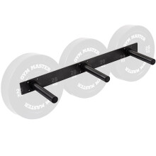 (Single) GYM MASTER Olympic 2" Weight Plate Wall Mounted Storage Rack - Vertical or Horizontal