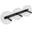 (Single) GYM MASTER Olympic 2" Weight Plate Wall Mounted Storage Rack - Vertical or Horizontal 1