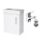 Gloss White 400 Wall Hung Vanity Unit & Dom Basin Tap 1