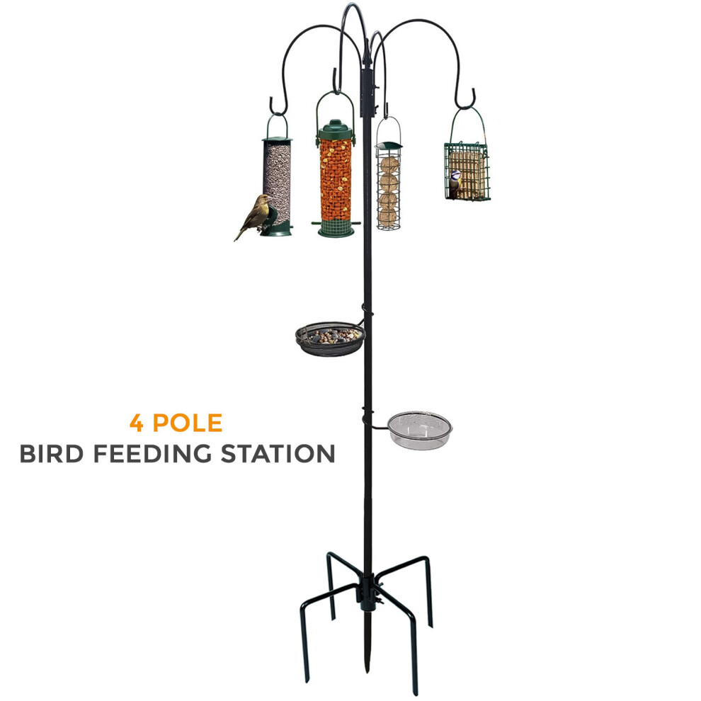 NEW TRADITIONAL BIRD FEEDING FEEDER FEED STATION WATER BATH SEED TRAY HANGING