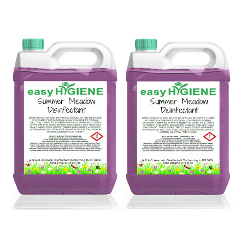 10 Litre SUMMER MEADOW Disinfectant 2x 5L FRAGRANCE Kennel Cleaner Patio Pet Dog