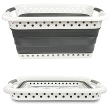 67L Large Collapsible Fold Able Laundry Basket Pop Up Clothing Washing Storage