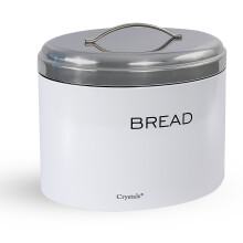 (White) Bread Bin Storage Kitchen Loaf Roll Food Box Retro Home Container