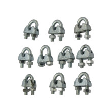 SFCOMG03: 10x 3mm Galvanised Wire Rope Grips DIN741 Bulldog Clips