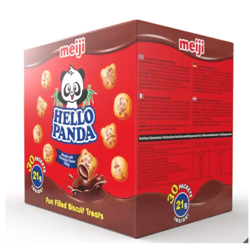 Hello Panda Chocolate Filled Biscuits, 30 x 21g 2