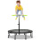 Gymax 115 CM Foldable Mini Trampoline Indoor Exercise Trampoline 1
