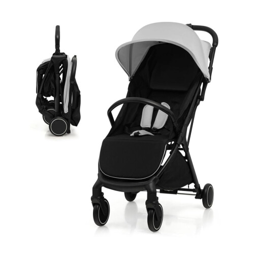 Gymax Baby Stroller Lightweight Infant Stroller Folding Infant Carriage