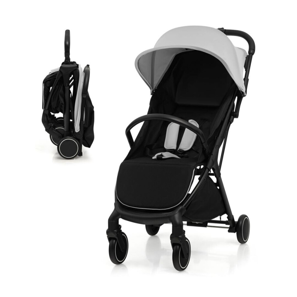 Gymax Baby Stroller Lightweight Infant Stroller Folding Infant Carriage