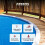 AREBOS Arebos Solar Pool Cover | in different sizes round or rectangular | blue | 400 micron | 12ft (3.60m) 7