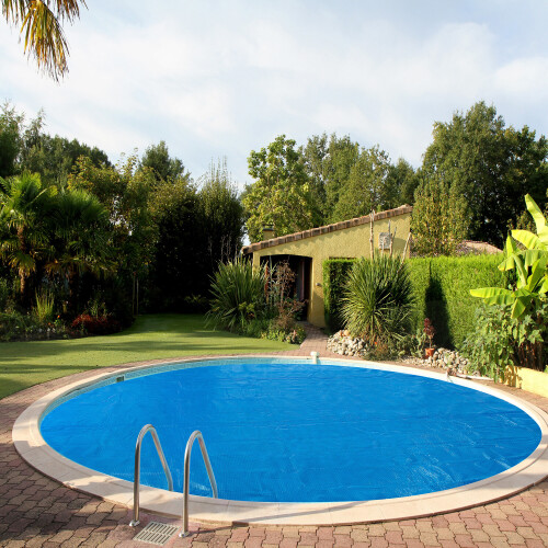 AREBOS Arebos Solar Pool Cover | in different sizes round or rectangular | blue | 400 micron | 12ft (3.60m) 1