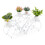 (White) 4 Tiers Plant Stand Flowers  Iron Display Rack 7