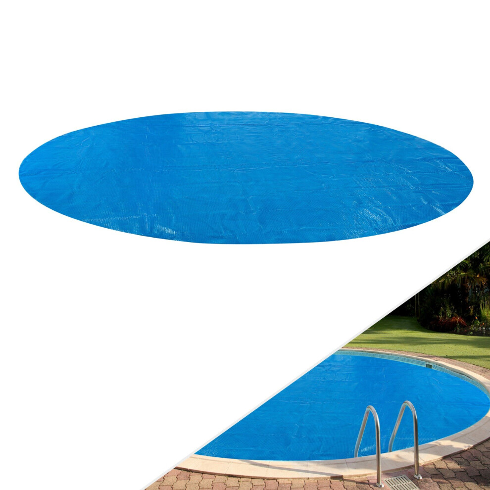 Arebos Solar Pool Cover | in different sizes round or rectangular | blue | 400 micron | 12ft (3.60m)