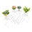 (White) 4 Tiers Plant Stand Flowers  Iron Display Rack 8