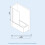 NES Home Denver 800mm Matte Black Profile Pivot Swing Door Bath Screen Reversible 2