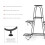 7 Tier Plant Rack Eisen Blumentopf Halter Home Garden Decor Regal 8