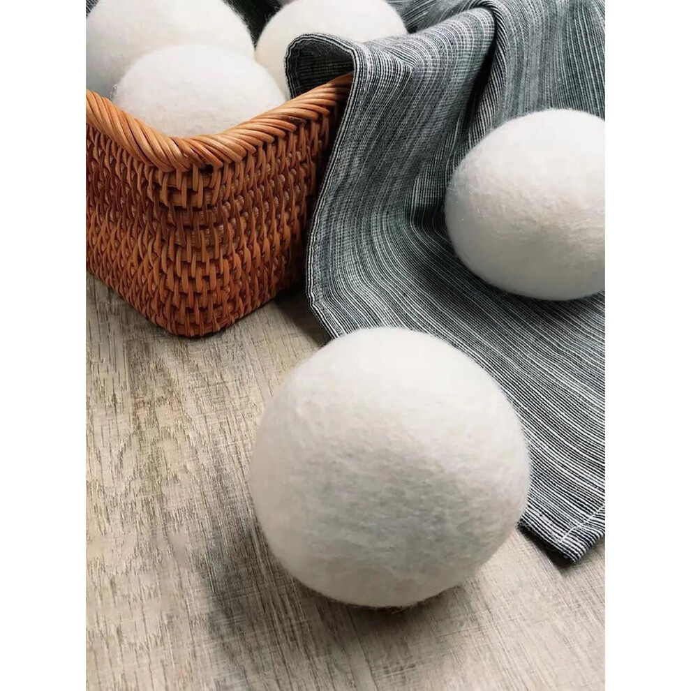 Natural Wool Tumble Dryer Balls Reusable Laundry Softener Pack Of 2