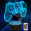 3D Acrylic Game Controller LED Night Light 7 Colours Desk Night Lamp 1