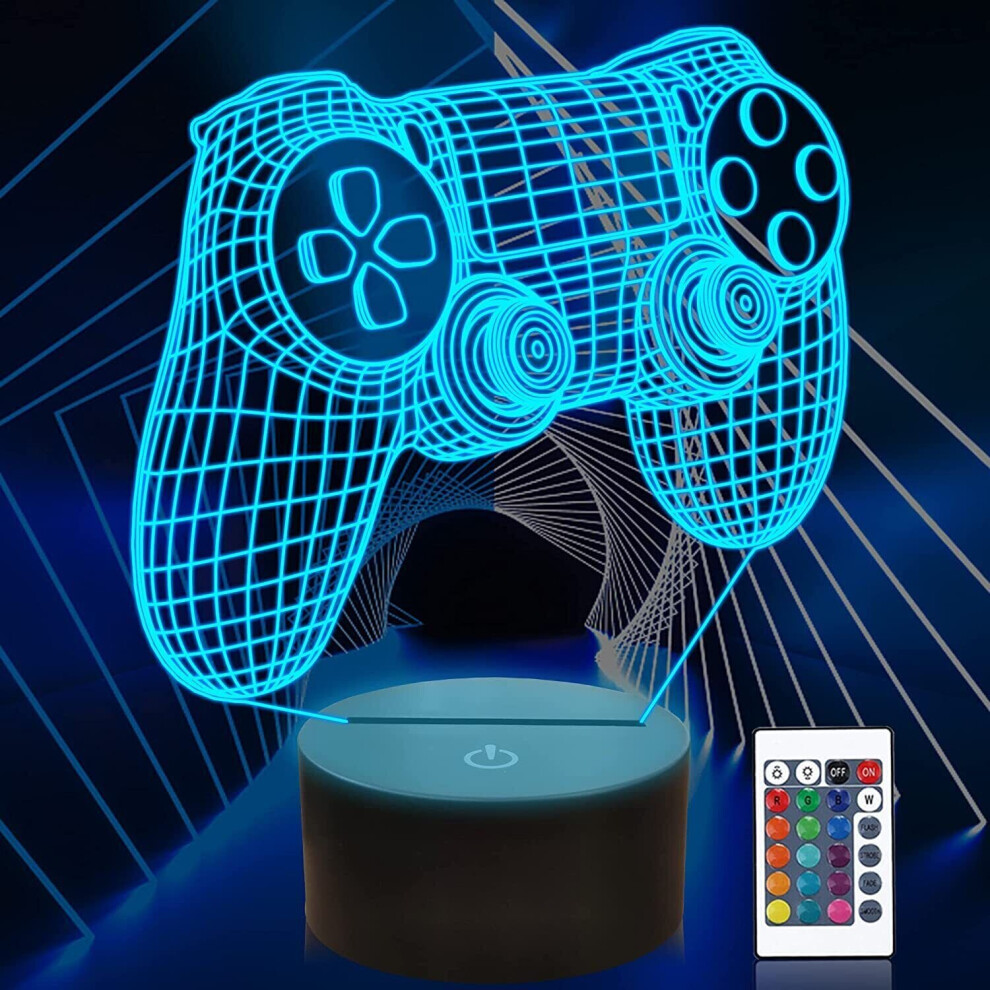 3D Acrylic Game Controller LED Night Light 7 Colours Desk Night Lamp