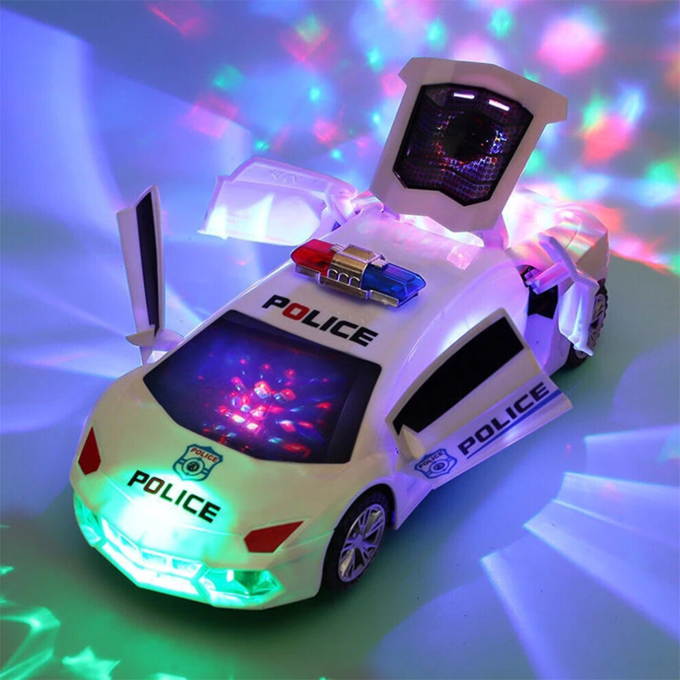 Electric Police Car Toys with LED Light & Music for Boys Kids Gift