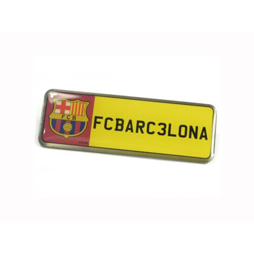 FC BARCELONA LICENSE PLATE BADGE