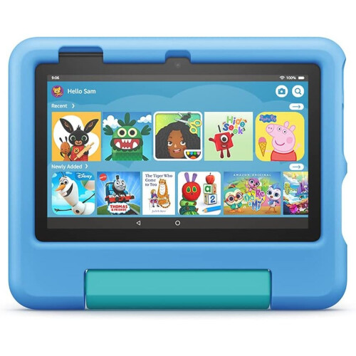 Fire 7 Kids tablet | 7 display, ages 3-7，16， GB Blue 1