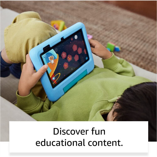 Fire 7 Kids tablet | 7 display, ages 3-7，16， GB Blue 2