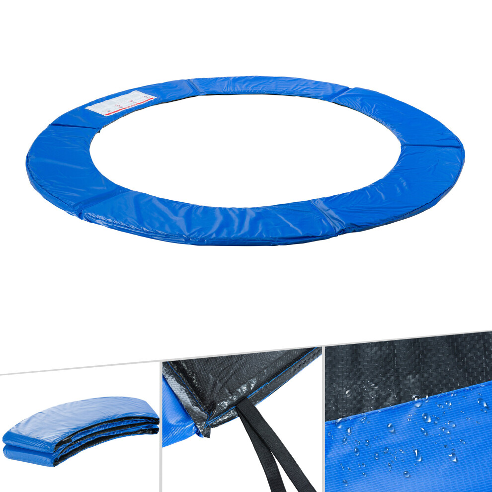 AREBOS trampoline edge cover spring protection Ø 305 cm | trampoline edge protection | trampoline accessories made of PVC and PE | 28 cm wide | blue