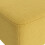 Living And Home Rectangular Tofu-shaped Footstool with Solid Wooden Legs Yellow 5