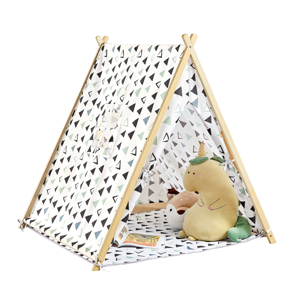 SoBuy OSS02-F02 Tente de jeu pour enfant avec 2 portes et une fenêtre Gris clair