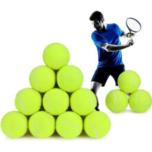 MantraRaj 6 Pcs Tennis Balls Durable Strong Sports Balls Light Green Colour Ideal For Outdoor Sports And Playing