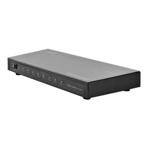 Distribuitore video/audio - DIGITUS - DS-43302 - 8 x HDMI - Nero - Computer desktop