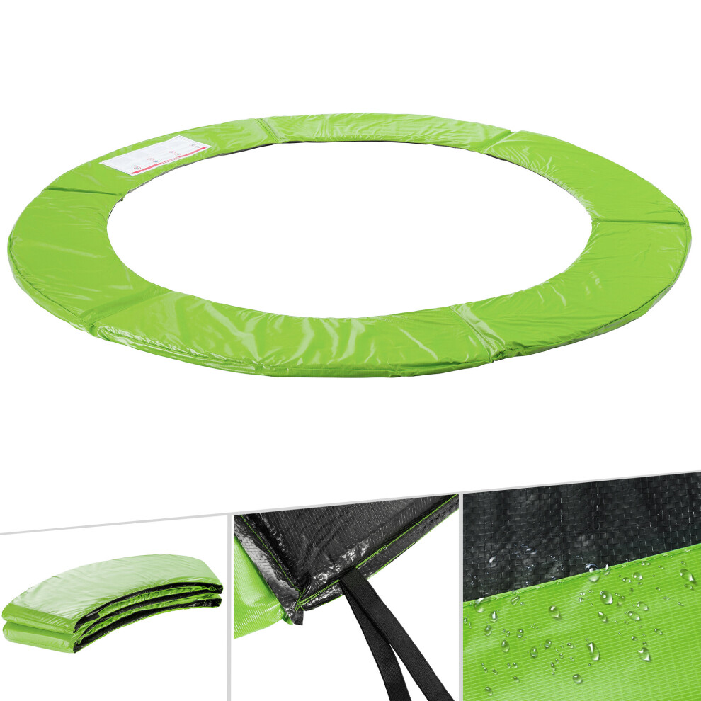 AREBOS trampoline edge cover spring protection Ø183cm |trampoline edge protection | trampoline accessories made of PVC & PE | 28cm wide | light green