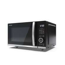 Sharp YC-QG204AU-B 20L 800W magnetron met 1000W grillfunctie - Zwart