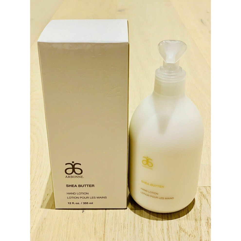 NEW ARBONNE SHEA BUTTER HAND LOTION GLUTEN FREE VEGAN 355ML BOXED FREE UK POST