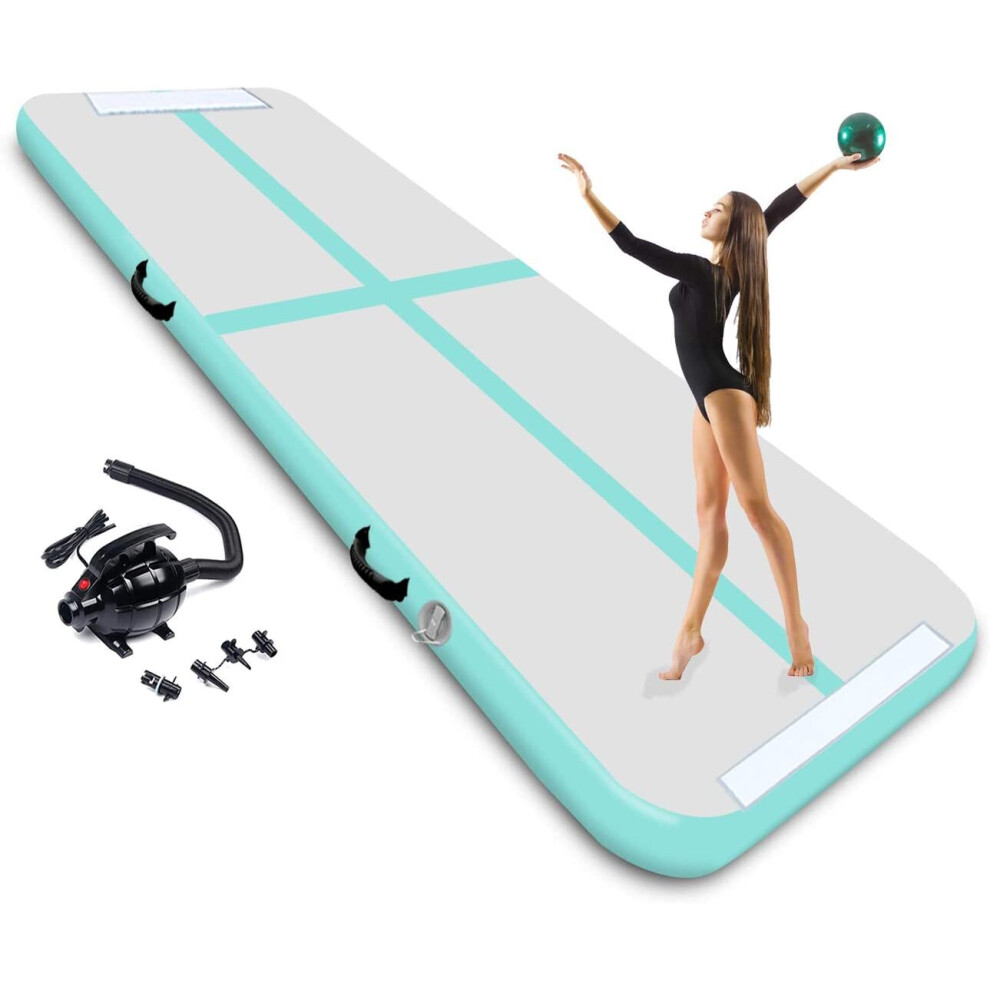 3M Inflatable Gymnastics Mat Inflatable Tumbling Mat w/ Electric Pump