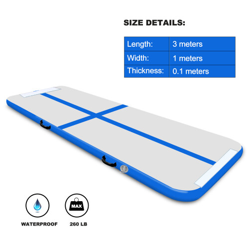 Inflatable Gymnastics Mat 3M Inflatable Tumbling Mat With Pump 2