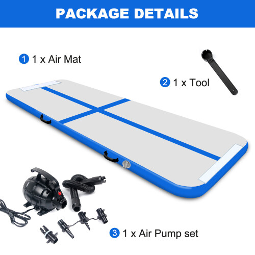 Inflatable Gymnastics Mat 3M Inflatable Tumbling Mat With Pump 1