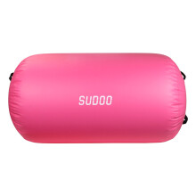 (Pink, 120 x 90 cm) Inflatable Air Roller Gymnastics Mats Air Roll Air Barrel Tumbling Mat
