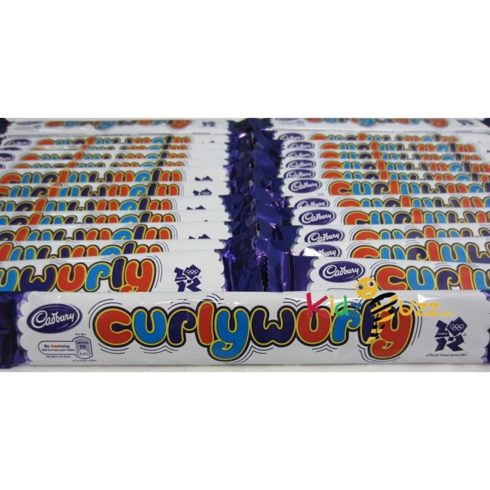 Cadbury's Curlywurly Chewy Caramel Chocolate  Bars (60)