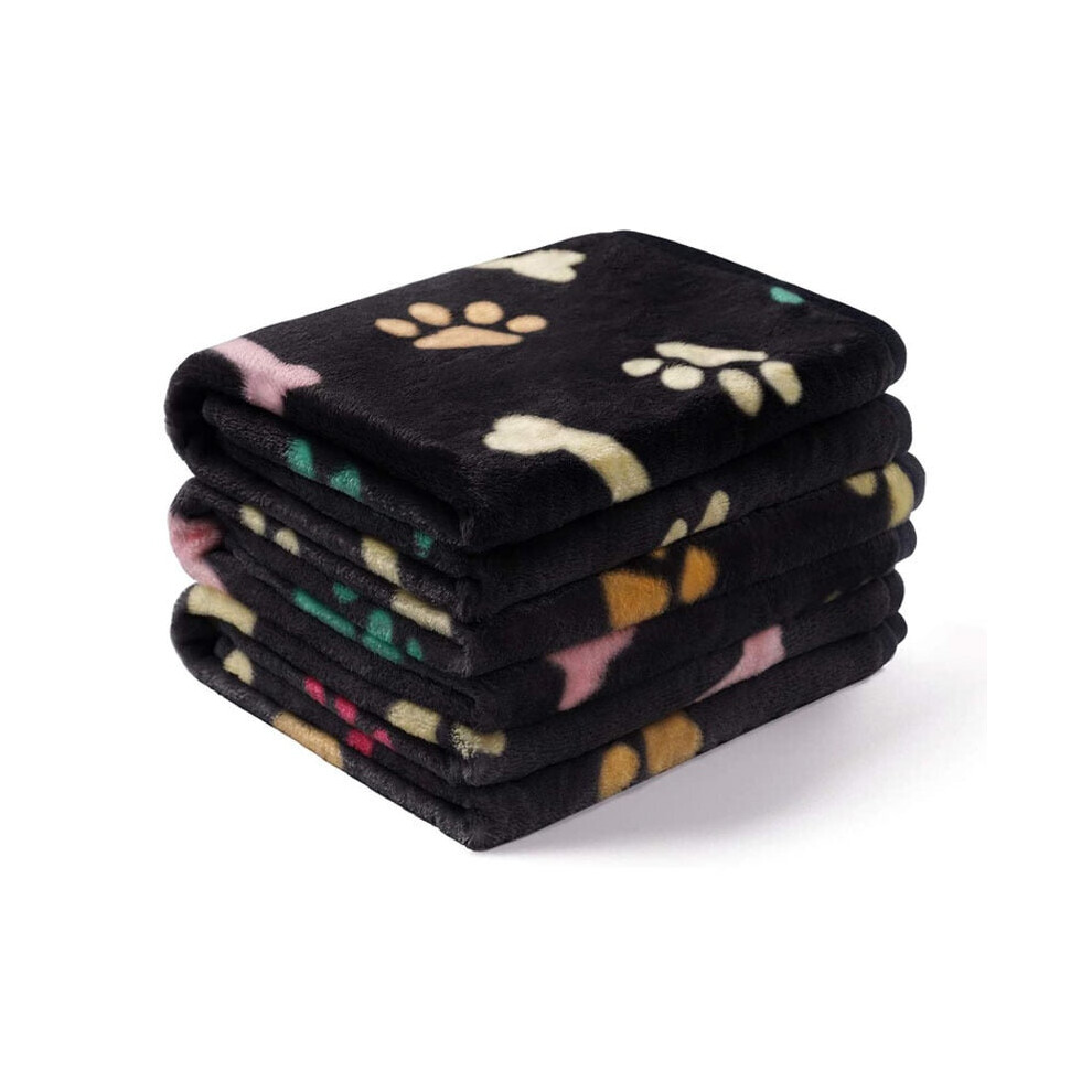 (Black, M) Lightweight Soft Cozy Dog Blanket-image-OPC-PB8N2RW-NEW