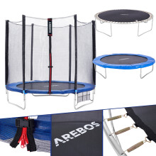 AREBOS Trampoline Garden Trampoline Outdoor Complete Set 244 cm