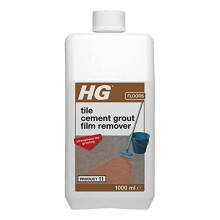HG Cement Grout Film Remover 11, Removes Grouting Residue from Non-Porous Ceramic Tiles & Flagstones ? 1L (101100106)