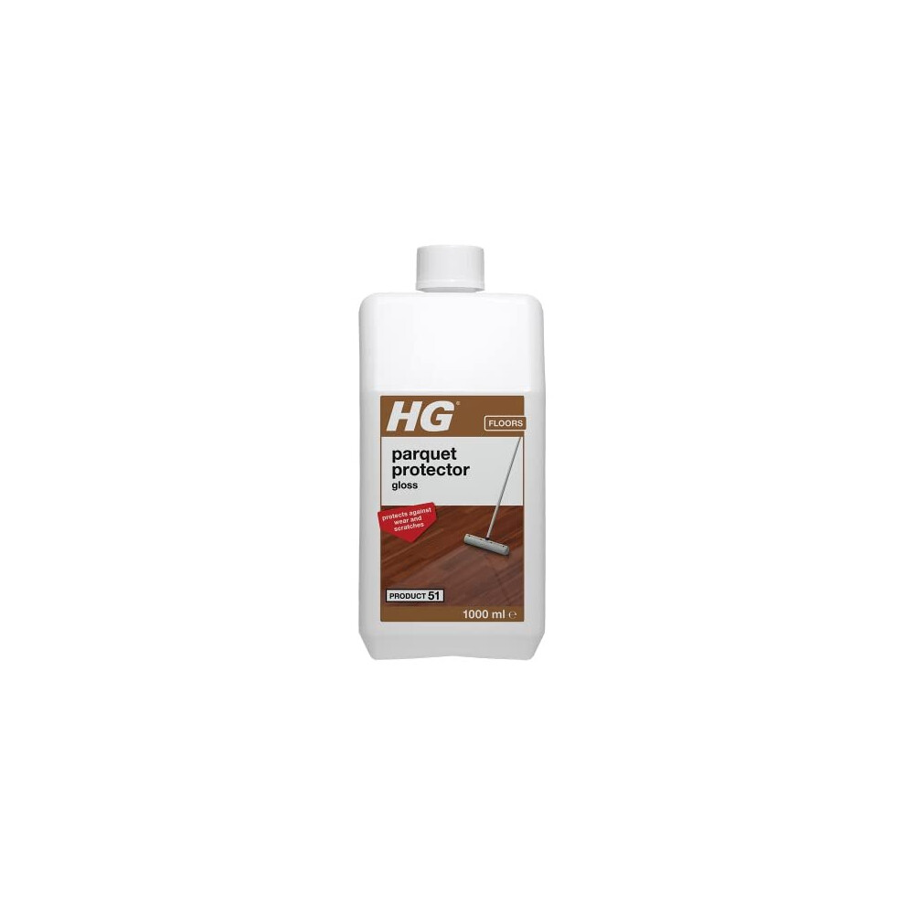 Hg Parquet Gloss Finish Protective Coating 51, Polish & Protection For Natural Wooden Floors - 1 Litre (200100106)