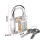 15 Pcs Lock Picking Set with Clear Transparent Padlock 6