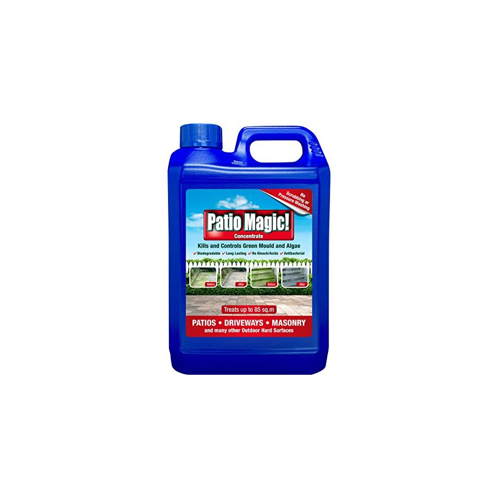 Patio Magic! Concentrate: Ideal for Patios, Paths and Driveways (Kills Algae and Lichens), 2.5 Litres