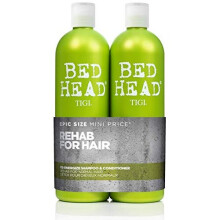 Bed Head by TIGI Re-Energise Daily Shampoo & Conditioner for Normal Hair, 2x750 ml - Revitalizing Daily Hair Care Duo