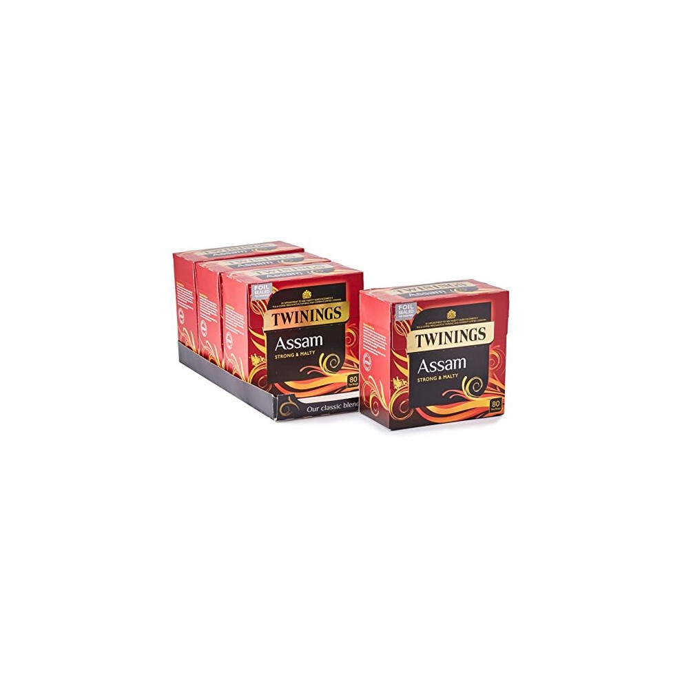 Twinings Assam Tea 320 Bags (Multipack of 4 x 80 Tea Bags)