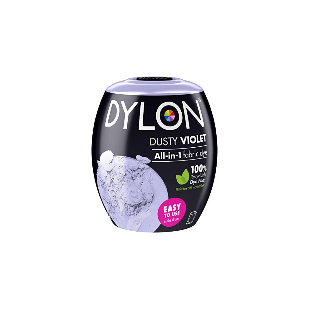 DYLON Washing Machine Fabric Dye Pod for Clothes & Soft Furnishings, 350g ? Dusty Violet